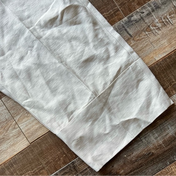 Zara cream tan high waisted elastic waistband pants sz XL NWT - Picture 4 of 6